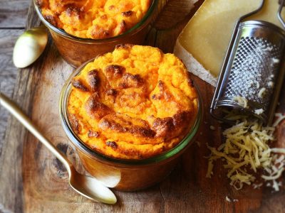 Carrot, Cantal and Cumin Soufflé